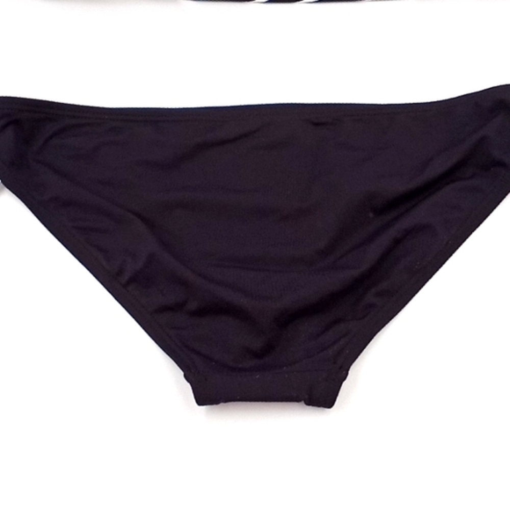 Michael Kors‎ Logo Ring Blouson Underwire Tankini Set Zebra Black S - Picture 14 of 16